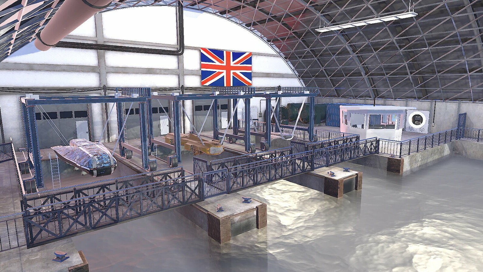 3D virtual space of an UUV harbour in the Museum of the Future